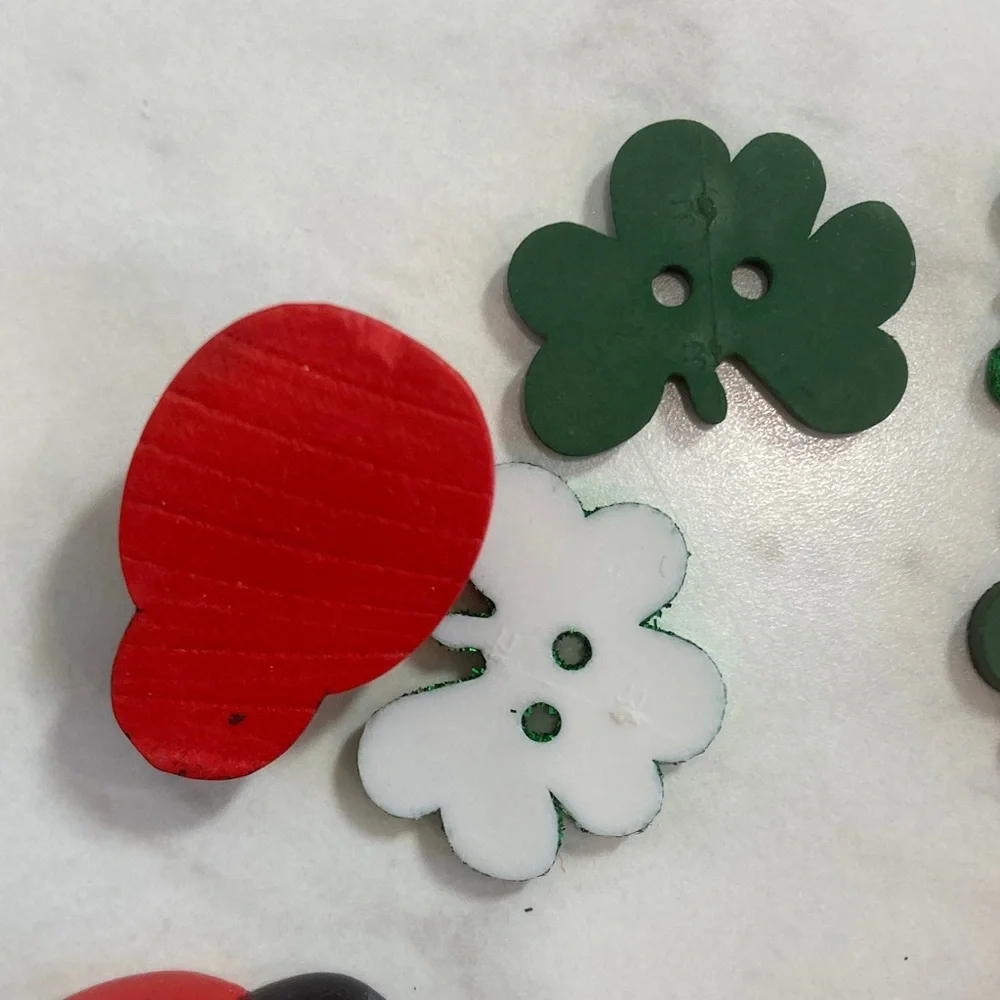 Scrapbooking Embellishments Ladybugs, Shamrocks, Roses, Grasshoppers